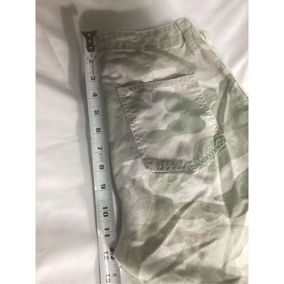 MOTHER The Shaker Chop Crop Sz 28 Desert Camo Frayed Hem - Picture 9 of 9